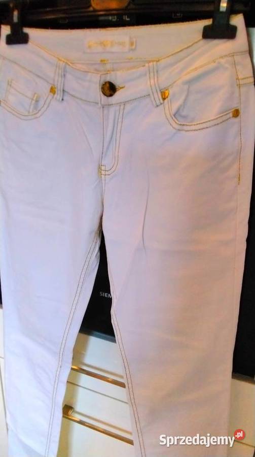 Spodnie Białe Jeans Damskie REDIAL Luxury Style biały