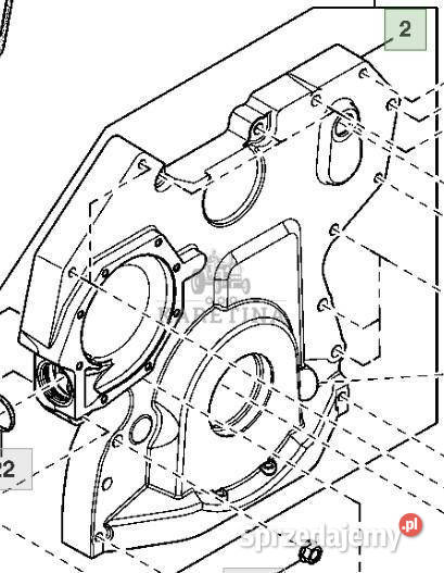 John Deere 6068HLA73 6920 6920S Osłona Silnika Jastrzębniki