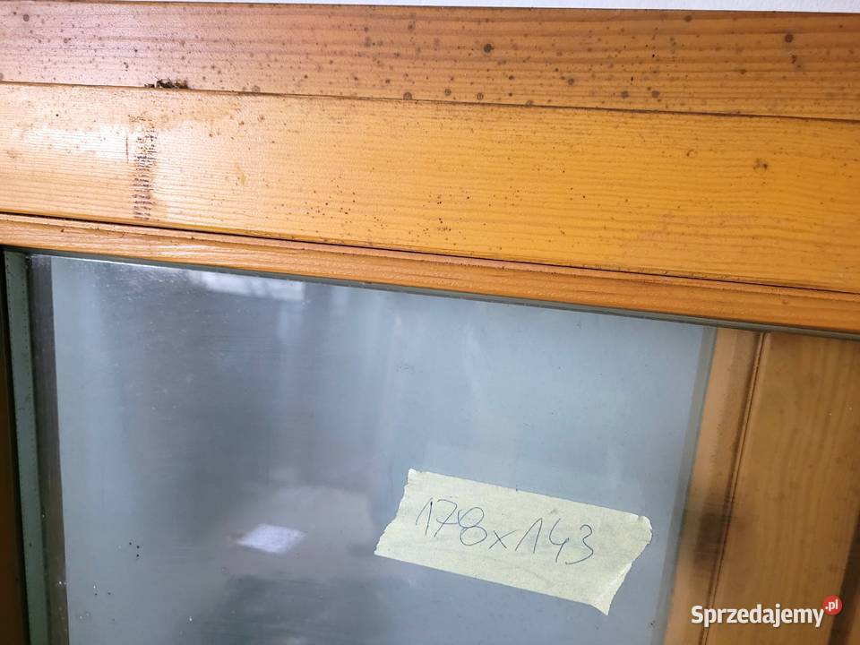 okno okna drewniane 178x143 dwuskrzydłowe 2