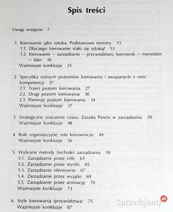 Sztuka kierowania Tadeusz Oleksyn Chełm