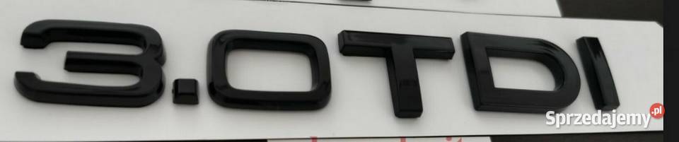 NOWY klejany znaczek czarny 30TDI TDI emblemat Emblematy Zamość