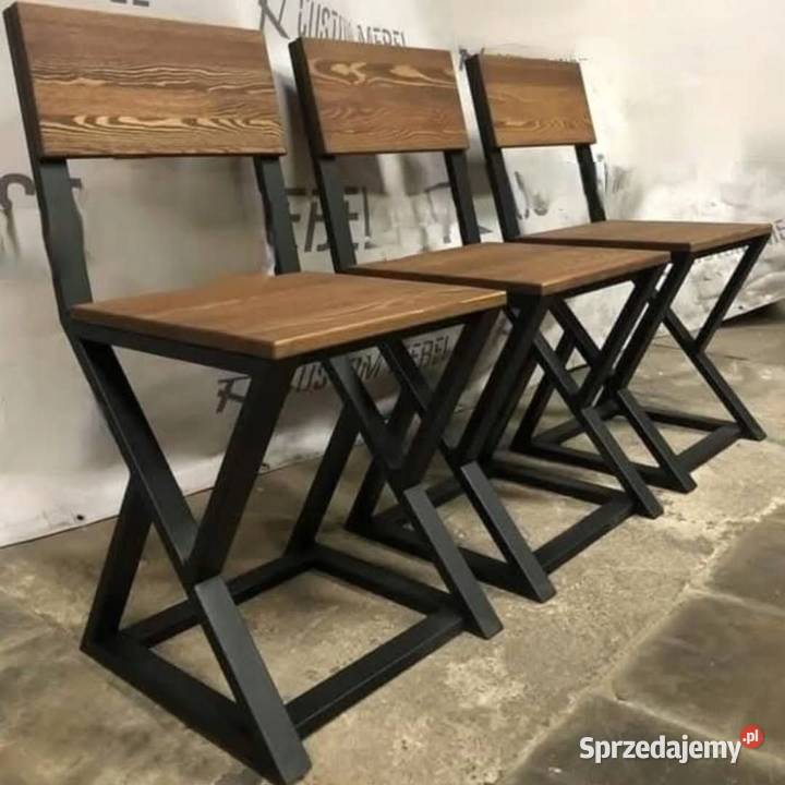 KRZESŁO HOKER LOFT NA WYMIAR barowy 50 Bartoszyce