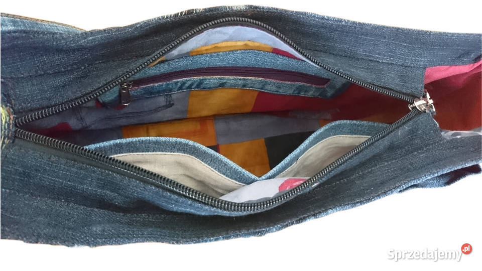 Torebka na ramię codzienna mała pojemna jeans Kraków