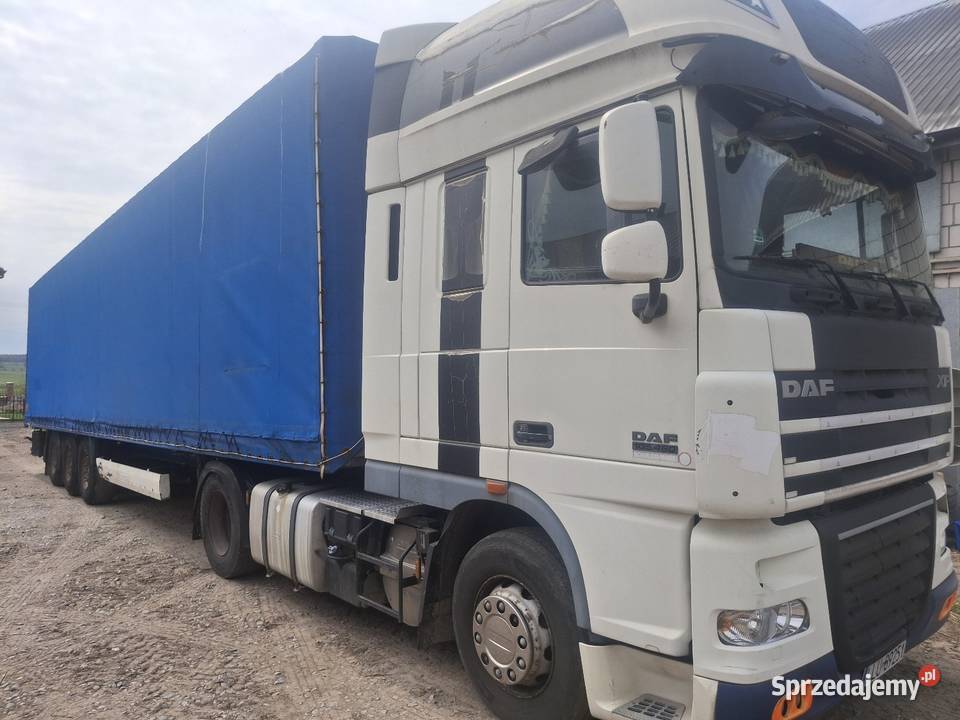 Naczepa krone zestaw daf 2011 Plandeki Krzywda