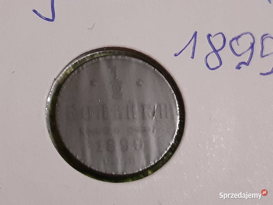 moneta Rosji Carskiej z 1899r Numizmatyka