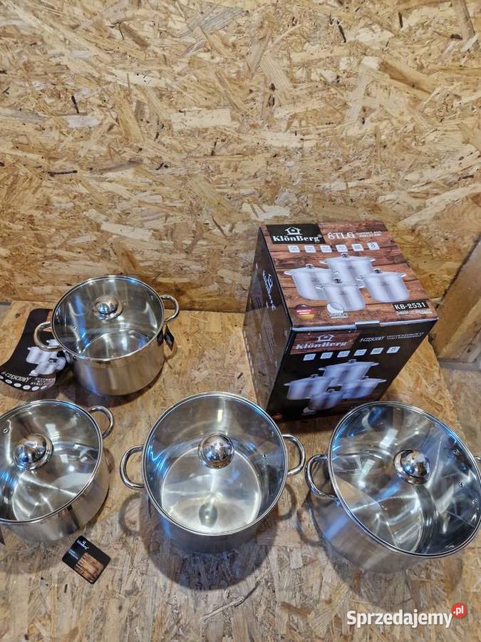 Zestaw garnków KlnBerg stal nierdzewna kb2531 AGD wielkopolskie Głogowa