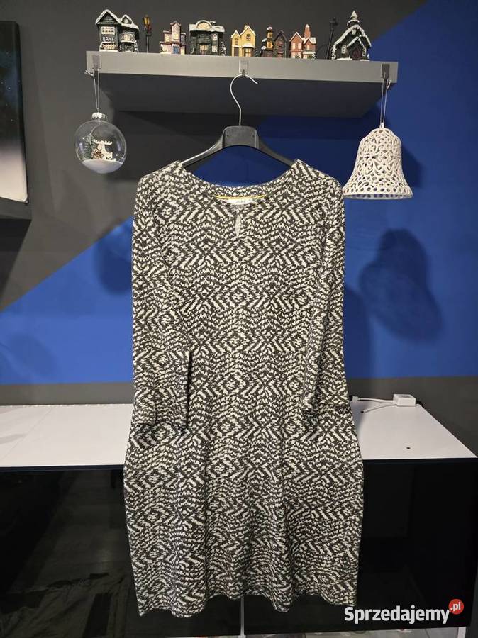Retro sukienka z dzianiny elastyczna SXL Moda i Styl