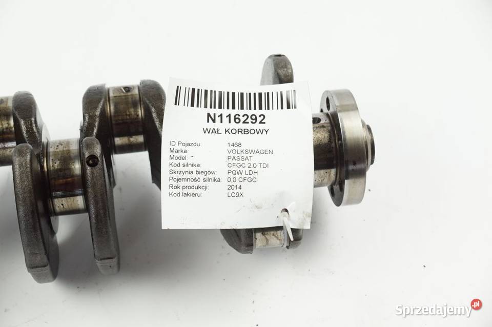 CFGC 20TDI PASSAT WAŁ KORBOWY Lipno