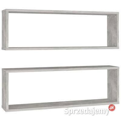 vidaXL Półki ścienne kostki 2 szarość betonu Warszawa