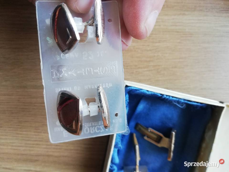 Spinki do mankietów z lat PRL sprzedam