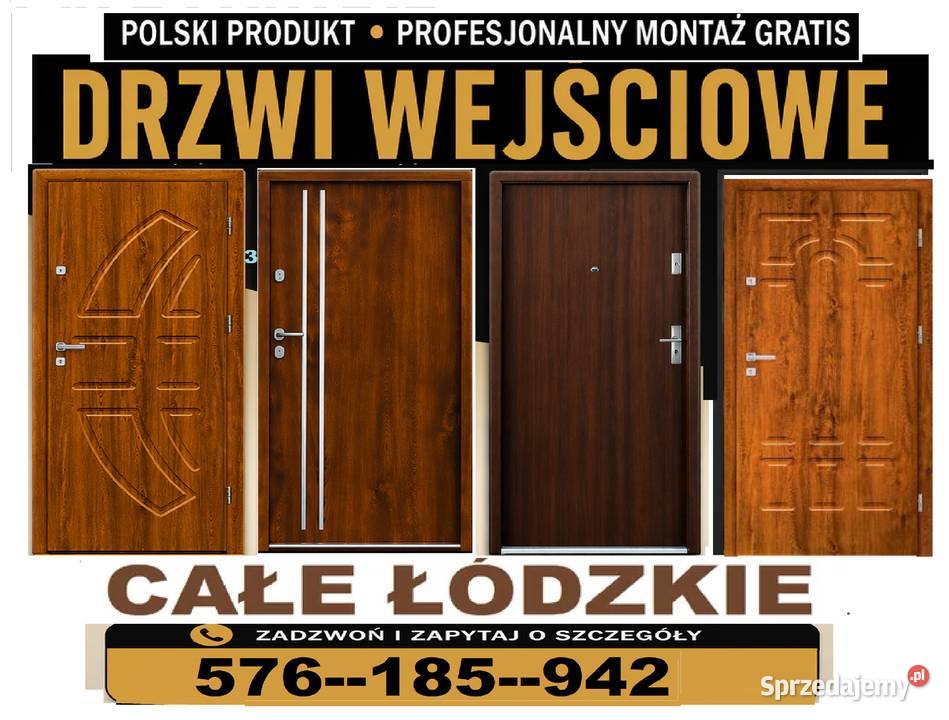 Drzwi wejściowe zewnętrzne do mieszkania z Łódź
