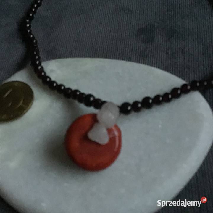 Autorski naszyjnik z kamieni naturalnych Warszawa sprzedam