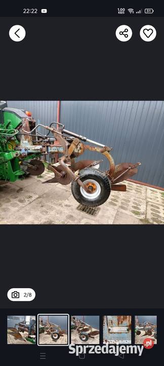 Pług zagonowy Overum 121416 hydrauliczne nieuszkodzony Lubawa sprzedam