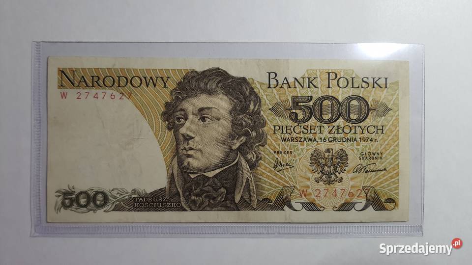 ULTRA RZADKOŚĆ 500 zlotych 1974 s W Warszawa