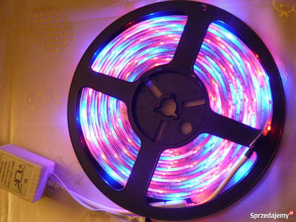 Tasma led 5 metrów RGB pilot zasilacz Nowa Sól