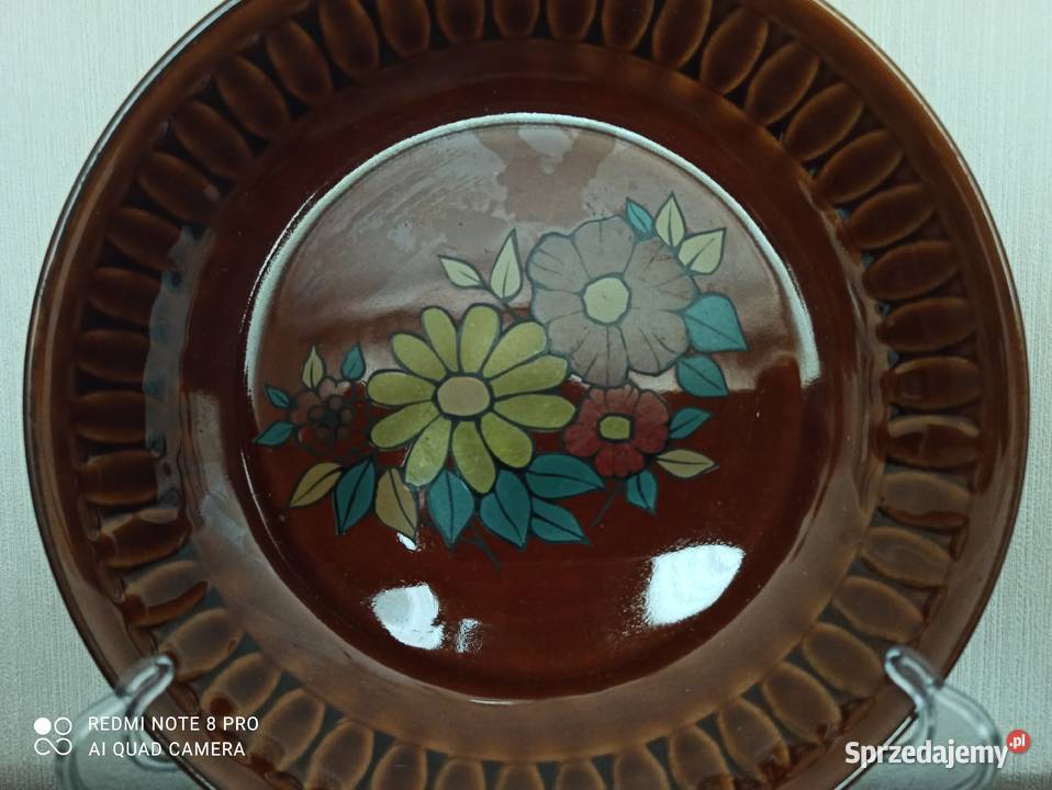 Talerz porcelit Tułowice fason Rumcajs Warpechy Stare