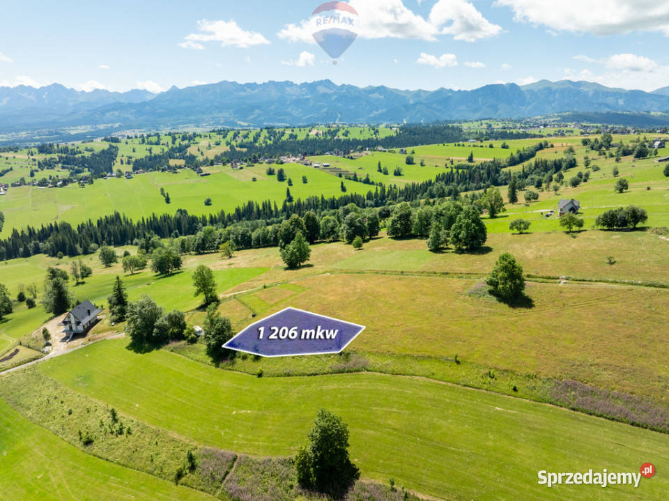 SIEROCKIE DZIAŁKA Z WIDOKIEM NA TATRY 1206M2