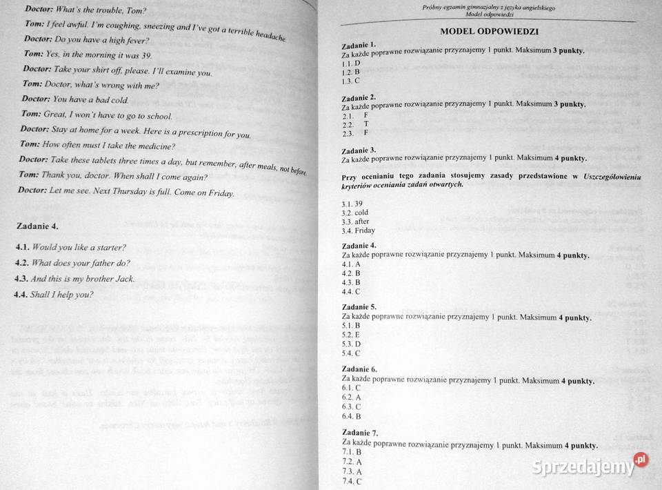 Egzamin Gimnazjalny Język angielski Oryginalne Chełm