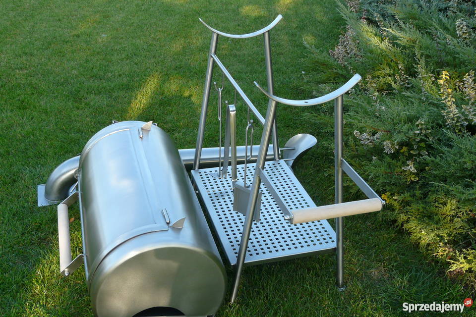 Grill beczka ze stali nierdzewnej Jutrosin