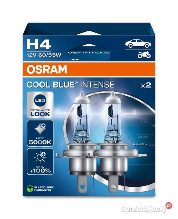 Żarówki H4 Osram Cool Blue Intense 5000K Sosnowiec