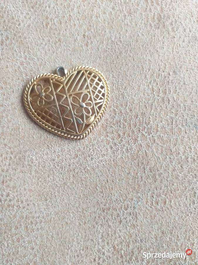 zawieszka naszyjnik serce kwiatki świętokrzyskie Sandomierz sprzedam