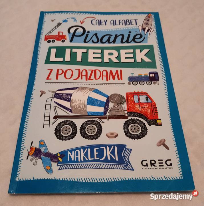 Pisanie literek z Pojazdami Greg Kolorowanki Książki dla dzieci Czeladź