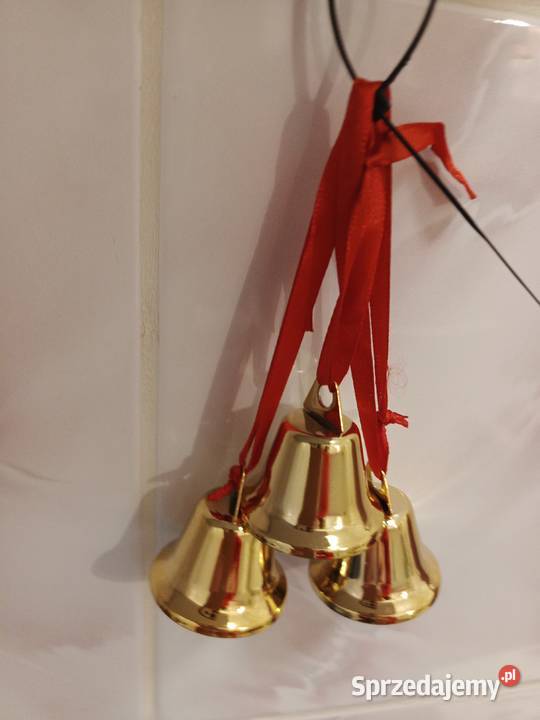 Ozdoba choinkowa złote dzwoneczki łódzkie Łódź sprzedam