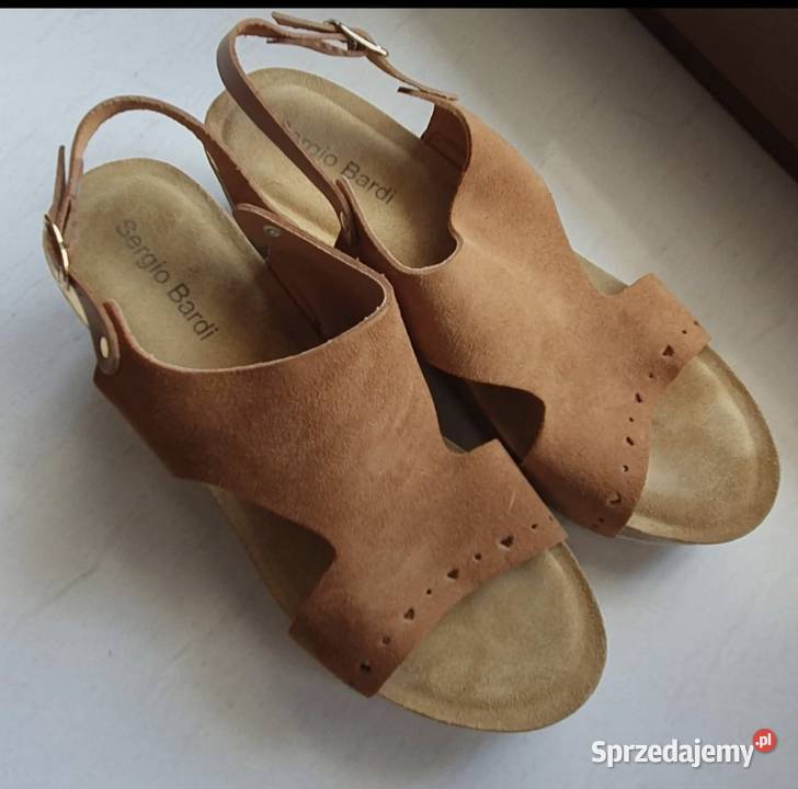 Buty marki Sergio Bardi natzamsz camel wizytowe Lublin