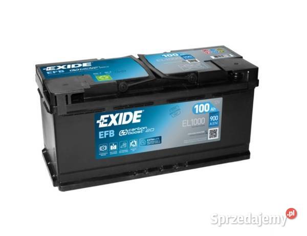 Akumulator Exide Start Stop EFB 100Ah 900A Rzeszów sprzedam