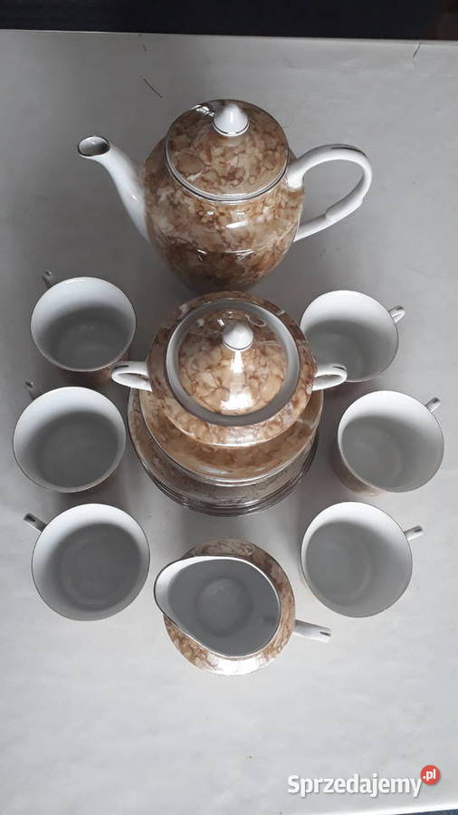 Serwis do kawy herbaty porcelanowyNowy na 6 osób Poznań