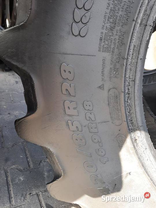 Opona używana rolnicza 42080R28 169R28 KLEBER Zaścianki sprzedam