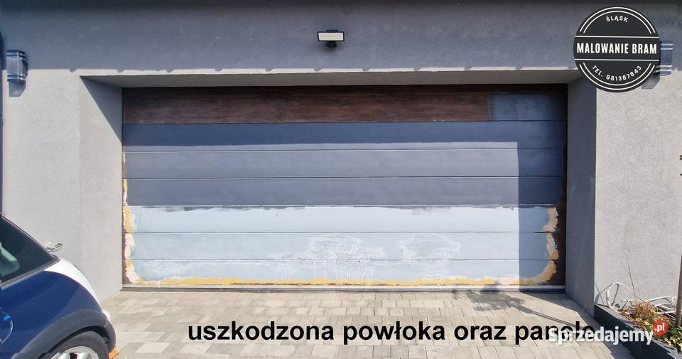 Panele BRAMA garażowa WYMIANA PŁASZCZA BRAMY Bramy śląskie Katowice