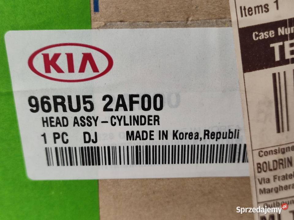 GŁOWICA D4FB KIA CEED SPORTAGE 16 CRDI 2012