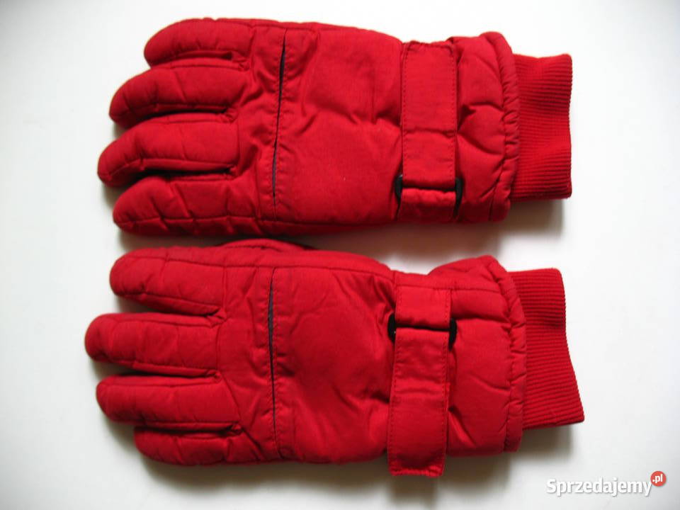Grube ocieplane rękawiczki zimowe narciarskie Narty Olsztyn sprzedam