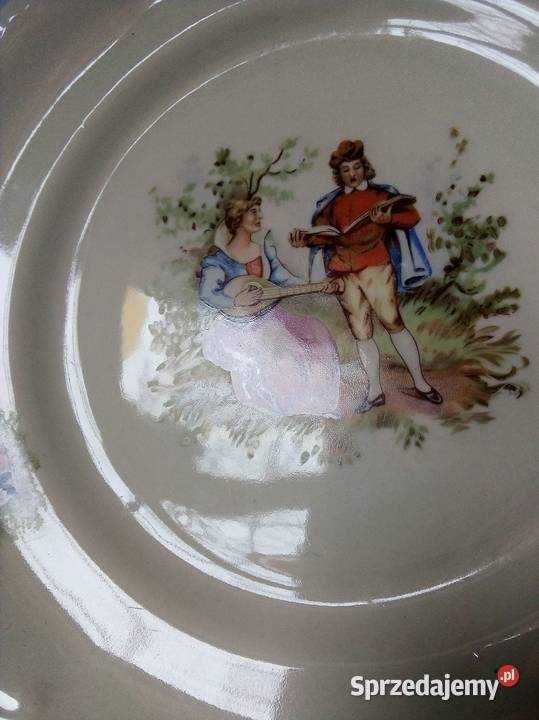 5 płytkich talerzy miłość wiedeńska porcelit Częstochowa sprzedam