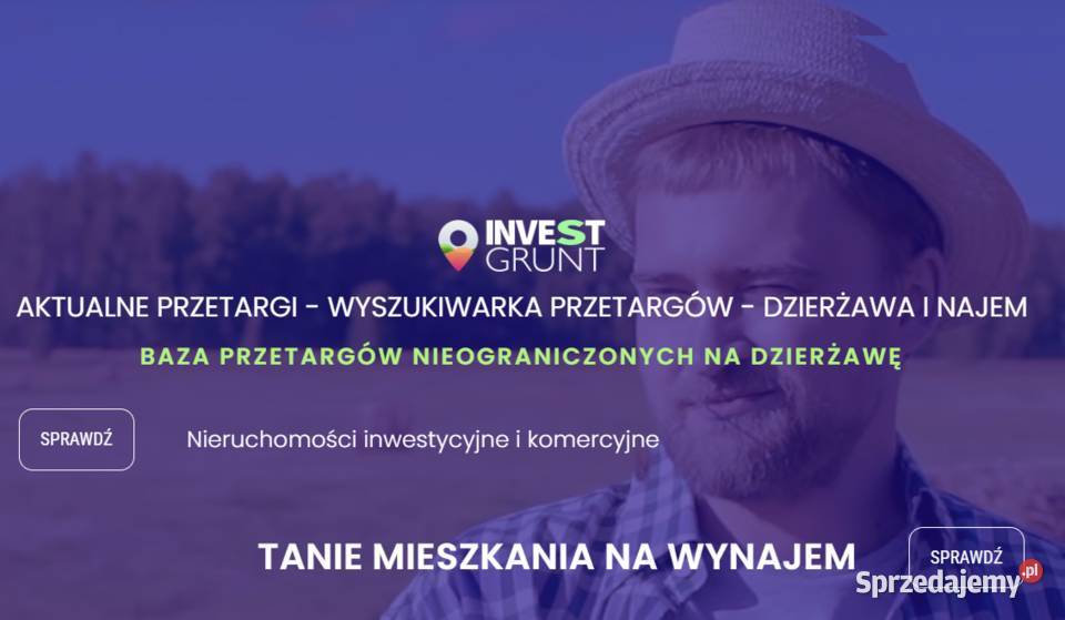 2091 ha przetarg na dzierżawę gruntów rolnych podlaskie Sobolewo