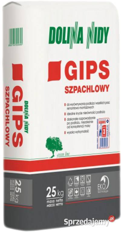 Gips szpachlowy Dolina Nidy 25 Zaprawy gipsowe Radom
