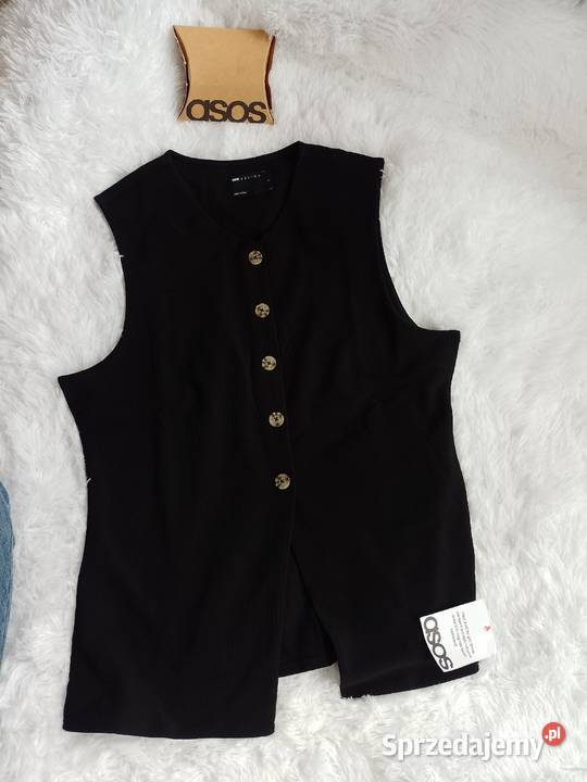 4446 XXL3XL ASOS Design Czarna prążkowana