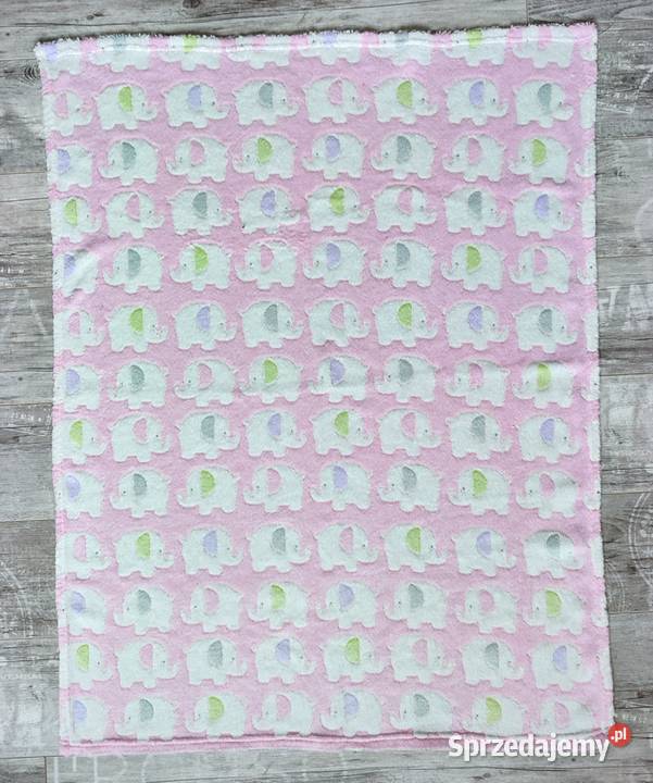 Kocyk słoniki 75x100 TMX Kids różowy Katowice