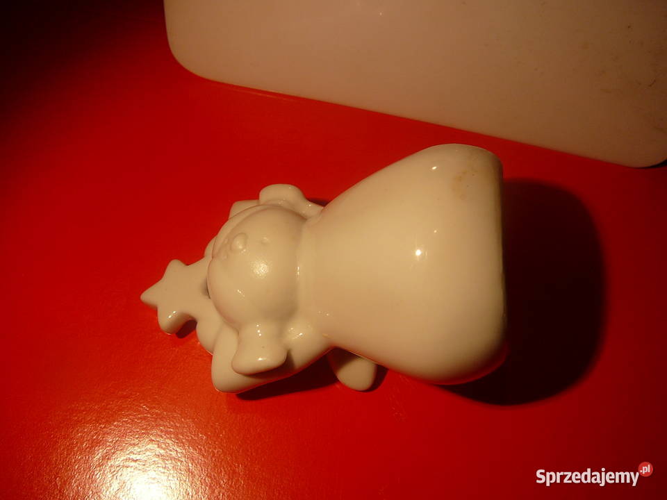 Mały aniołek ceramiczny biały Wrocław