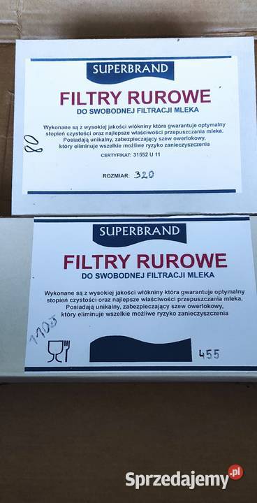 Filtry rurowe różnych rozmiarów Polków-Sagały