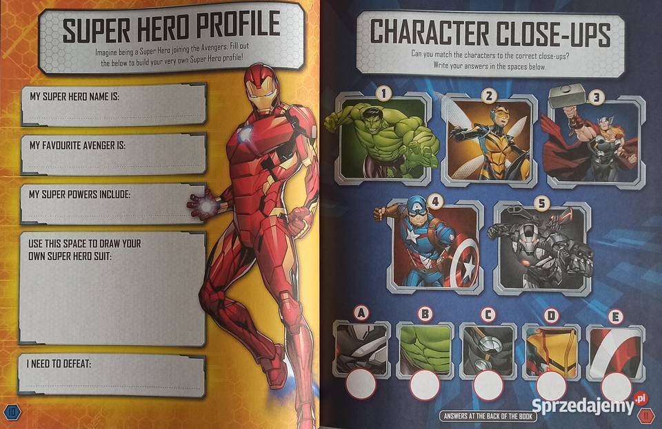 Naklejki Nalepki Marvel Avengers 230 Naklejek Pozostałe Mogilany