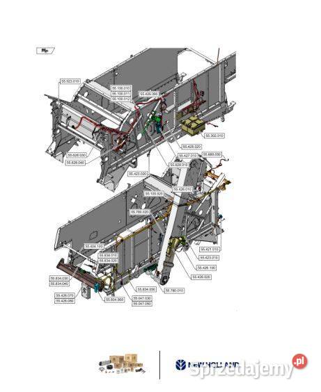 Holland CX580 katalog części kombajn Kielce