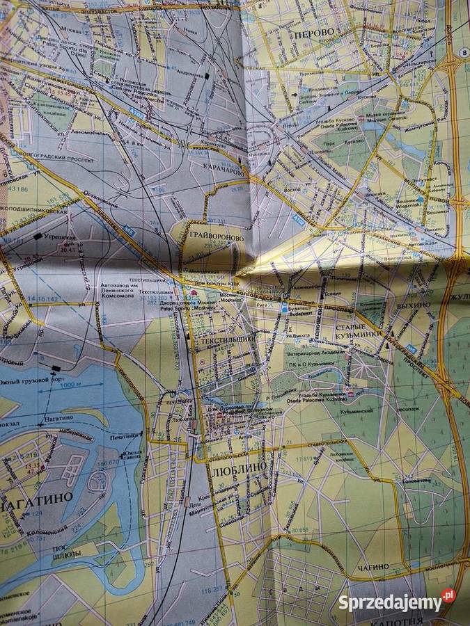 Moskwa plan miasta PPWK małopolskie Kraków