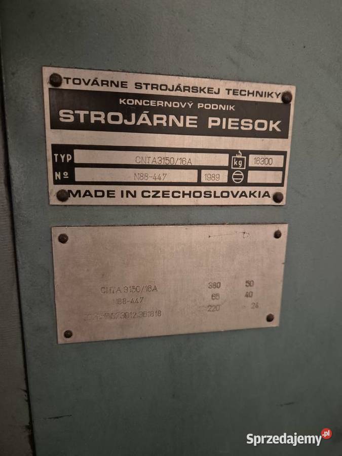 Nożyce gilotynowe CNTA 16 A Lubicz Górny