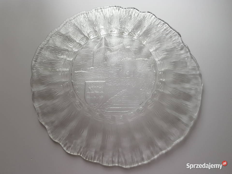 Patera Cora Zamek Będzin Ząbkowice szkło PRL Dąbrowa Górnicza