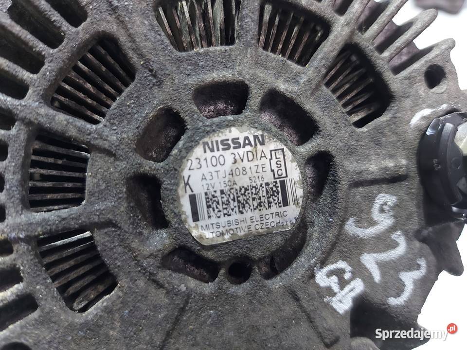 NISSAN QASHQAI 15DCI 110 K9K636 alternator 23100 świętokrzyskie Kielce