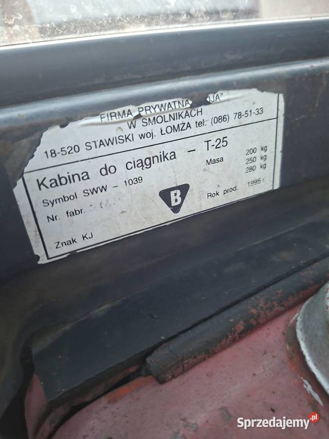 Kabina Koja Smolniki do Władimirca t25 Jasło