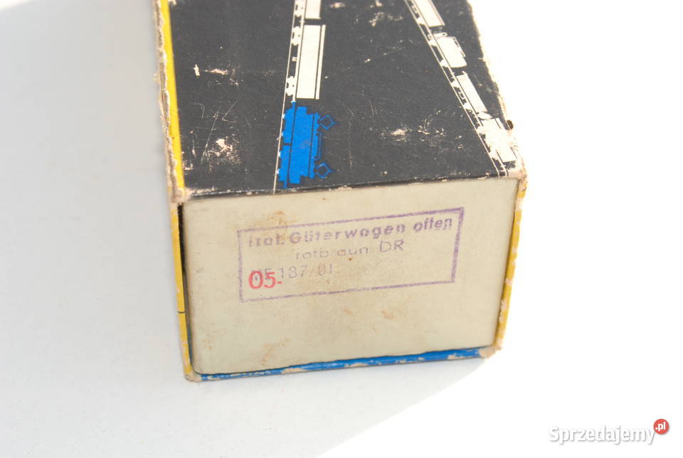Stara zabawka otwarty wagon towarowy węglarka Malarstwo śląskie Cieszyn