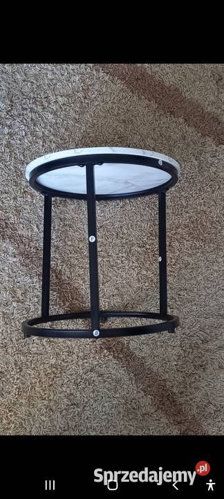 Stoliki KAWOWE 6040 okrągłe ZESTAW 2w1 nowe 60cm Małkinia Górna